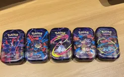 Pokemon TCG Mega Evolution - Mega Heroes Mini Tin Set of 5 Sealed fast 📦🔥 - Image 1