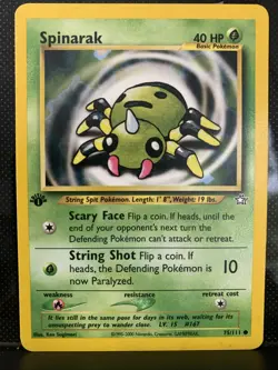 [NM] 2000 Pokemon Neo Genesis Spinarak 1st Edition #75/111 - Image 1