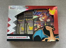 Pokemon TCG Celebrations Collection Lance's Charizard V Box 820650101625 - Image 1
