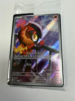 Charcadet 022 Sealed Pokemon Center Stamped Promo - Phantasmal Flames ETB - Image 1