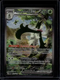 2023 Pokemon Scarlet & Violet Paldea Evolved Meowscarada ex #256/193 - Image 1