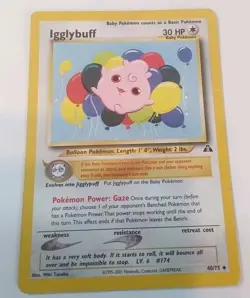 Pokemon Tcg Igglybuff Neo Discovery 40/75 Unlimited HP-Dmg - Image 1