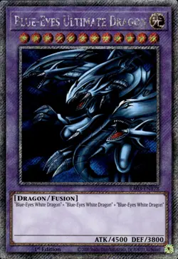 Blue-Eyes Ultimate Dragon - Platinum Secret Rare 1st Ed. RA03-EN178 NM YuGiOh - Image 1