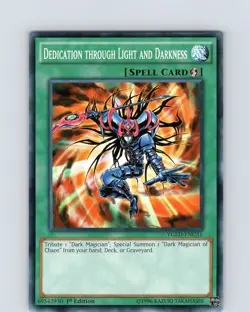 Yu-Gi-Oh TCG Dedication Through Light And Darkness YGLD-ENC31 1st Ed Common NM - Image 1