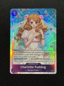 Charlotte Pudding (Alternate Art) SR A Fist of Divine Speed OP11-070 NM - Image 1