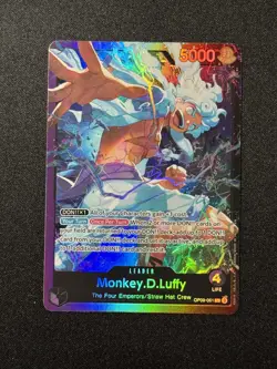 Monkey D Luffy OP09-061 One Piece TCG ST26 Leader English Foil NM - Image 1