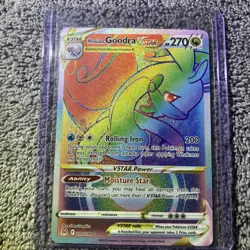 Pokemon Goodra v Star Rainbow Secret Rare Holo Card Silver Tempest 202/195. - Image 1
