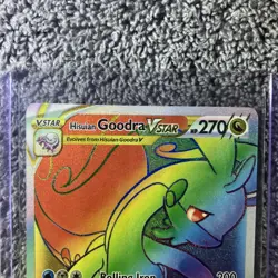 Pokemon Goodra v Star Rainbow Secret Rare Holo Card Silver Tempest 202/195. - Image 4