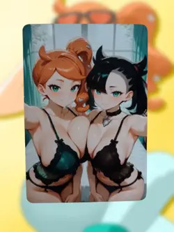 Marnie & Sonia Pokemon Anime Waifu Sexy Goddess Doujin Lewd Hentai Card - Image 1