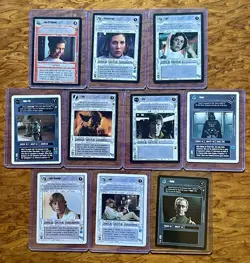 Lot Of 10 Star Wars CCG Game Cards -Luke, Vader, Han, Leia, Yoda, Boba Fett, Etc - Image 1
