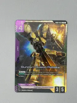 Gundam Card Game TCG Dual Impact Gundam Gusion Rebake GD02-055 LR NM - Image 1