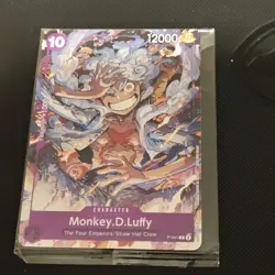 Bandai One Piece Card Game Monkey.D.Luffy P-041 Character Card English - Image 1