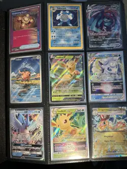Pokemon Card Binder Collection Modern and Vintage Cards - Image 1