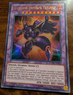 Yugioh Trading Card: PHANTASM EMPEROR TRILOJIG DUOV-EN039 Ultra Rare 1st Ed NM - Image 1
