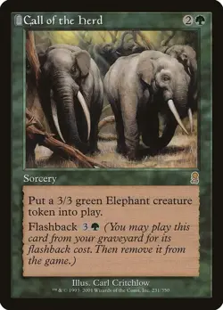 Call of the Herd 231 MTG ODY LP - Image 1