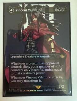 Magic the Gathering: Vincent Valentine (Borderless) Final Fantasy Foil NM - Image 1