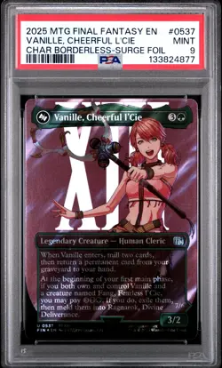 2025 MTG FINAL FANTASY #0537 VANILLE, CHEERFUL L'CIE PSA 9 - Image 1