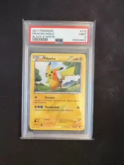 Pikachu 115/114 Black & White Holo BW Secret Rare 2011 Pokemon Card Mint - Image 1