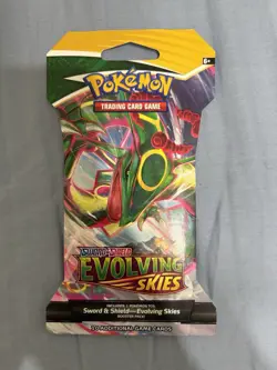 Pokemon TCG Evolving Skies Sleeved Booster Pack - Sword & Shield - New/Sealed - Image 1