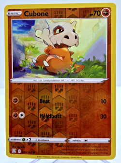 069/163 Cubone - Pokemon TCG Sword & Shield - Battle Styles - Reverse Holo - NM - Image 1