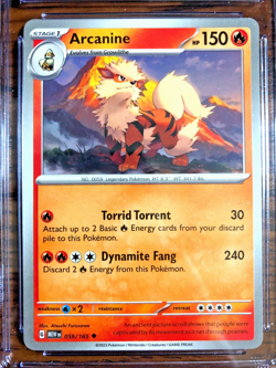 Arcanine Uncommon #059 - CGC GEM MINT 10 - Scarlet & Violet 151 - Pokemon TCG - Image 2