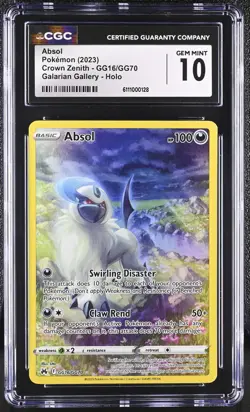 ABSOL Crown Zenith Holo Trainer Gallery Rare #GG16 CGC 10 Pokemon [Nostalgium] - Image 1