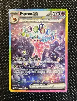 Pokemon TCG Espeon EX Prismatic Evolutions 155/131 Near Mint! - Image 1