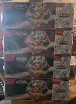 Pokemon Prismatic Evolutions Surprise Boxes & Booster Bundles Lot Of 4 - Image 1