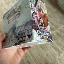 Pokemon Chilling Reign Booster Box *SEALED* (Corner Smushed) - Image 2