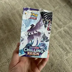 Pokemon Chilling Reign Booster Box *SEALED* (Corner Smushed) - Image 4