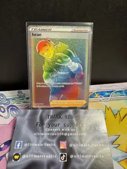 Pokemon TCG: Iscan (Secret) 207/196 Lost Origin - Rainbow Secret Rare NM - Image 1