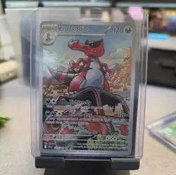 Krookodile 137/086 Holo Illustration Rare SV: Black Bolt NM English Pokemon - Image 1