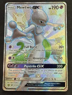 Mewtwo GX SV59/SV94 Hidden Fates Shiny Vault Holo 🔥 Pokemon - Image 1