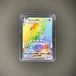 Pokemon TCG Alcremie VMAX Secret Rare Rainbow Shining Fates 073/072 - Image 1