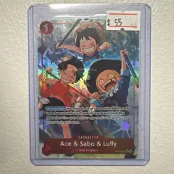 One Piece TCG Ace & Sabo & Luffy OP13-007 SR Alt Art NM - Image 1