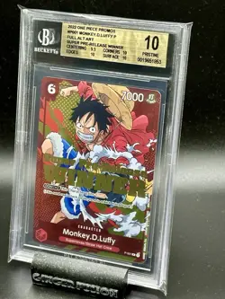2022 One Piece Super Pre-Release Winner Monkey D. Luffy ENG BGS 10 Pristine - Image 4
