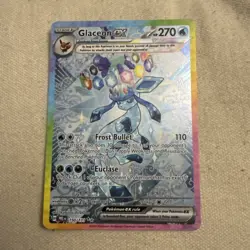 Pokemon TCG Glaceon EX Prismatic Evolutions Card 150/131 Near Mint Condition - Image 1