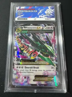 Pokemon TCG Mega Rayquaza EX XY Roaring Skies Rare Card 76/108 Ace 9 Not PSA - Image 1