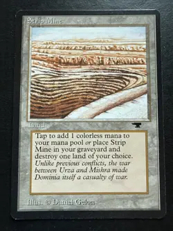 Magic the Gathering Antiquities Strip Mine Card Even Horizon Regular - Image 1