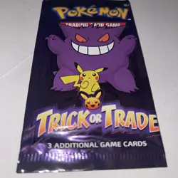 Pokemon TCG BOOster Nintendo Trick Or Trade Trading Card Game Sealed Pack - Image 1