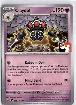 Claydol 095/197 Play! Prize Pack Series Stamped Pokemon Card TCG - Image 1