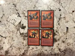Mtg Goblin Grenade x4 - Magic the Gathering Goblin Grenade Played - Image 1