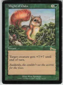 Magic the Gathering TCG Might of Oaks R Urza's Legacy 106 - Image 1