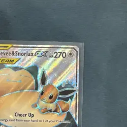 Pokemon Eevee & Snorlax GX Full Art Holo Sm-Team Up 171/181 - Image 2