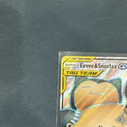 Pokemon Eevee & Snorlax GX Full Art Holo Sm-Team Up 171/181 - Image 3