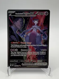 Pokemon TCG Team Rockets Mewtwo EX Special Illustration Destined Rivals - Image 1