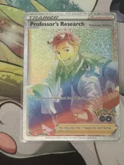 Pokemon TCG Professor's Research Holo Card Pokemon Go 084/078 Secret Rare - Image 1