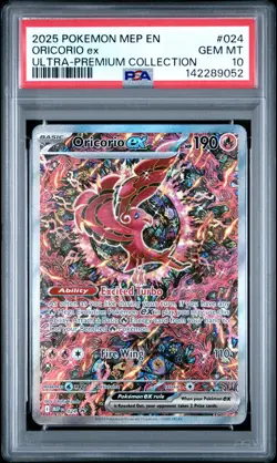 2025 Pokemon Mega Evolution Black Star Promo Oricorio ex PSA 10 #024 - Image 1