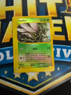 Pokemon Aquapolis E-Reader Series Scyther 106/147 Reverse Holo Near Mint - Image 1