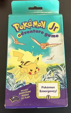 (2) New Pokemon Jr Adventure Game 1999 Open Box complete Everythin Needed 2 Play - Image 2